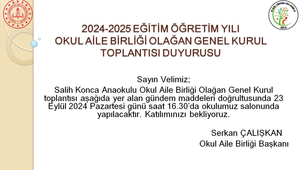 OKUL AİLE BİRLİĞİ OLAĞAN GENEL KURUL TOPLANTIMIZA DAVETLİSİNİZ